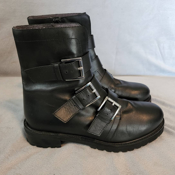 Seychelles Shoes - Seychelles Black Motorcycle Boots Size 8